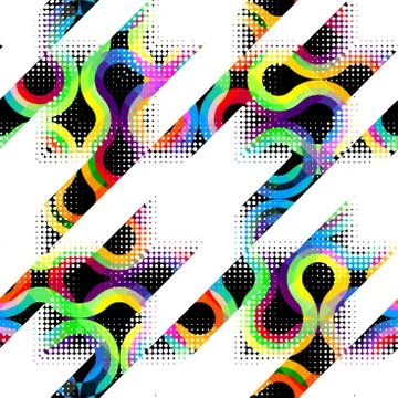 Seamless Hounds-tooth pattern Stock Illustration