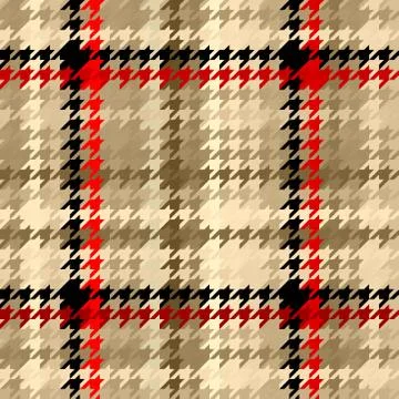 Seamless Hounds-tooth pattern Stock Illustration