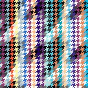Seamless Hounds-tooth pattern Stock Illustration