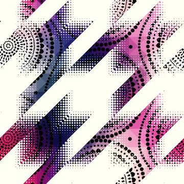 Seamless Hounds-tooth pattern Illustrazione stock