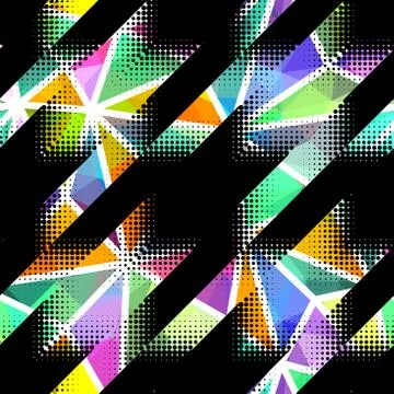 Seamless Hounds-tooth pattern Stock Illustration