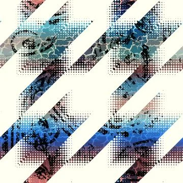 Seamless Hounds-tooth pattern Stock Illustration