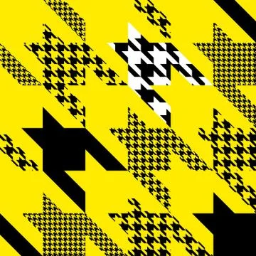 Seamless Hounds-tooth pattern Stock Illustration