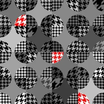 Seamless Hounds-tooth pattern Stock Illustration