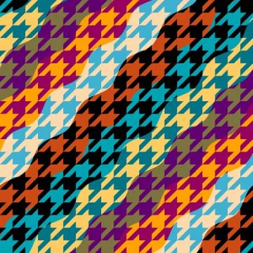 Seamless Hounds-tooth pattern Vector Illustration. Stock Illustration
