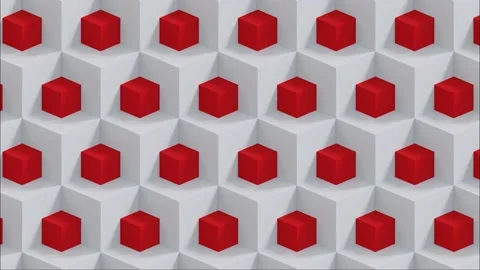 Seamless hypnotic cube moves Stock Footage 153088148