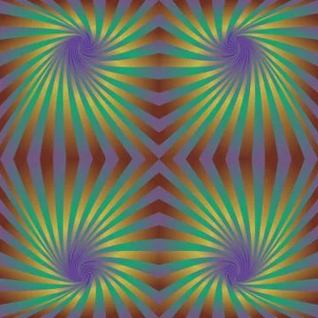 Seamless hypnotic swirl pattern background Stock Illustration