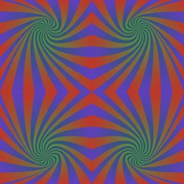 Seamless hypnotic swirl pattern background Stock Illustration