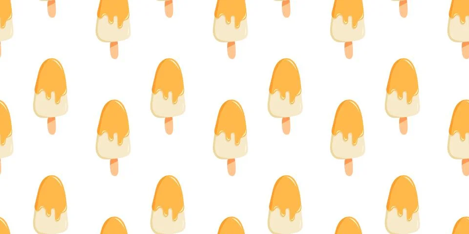 Seamless ice cream seamless pattern Stock Illustration
