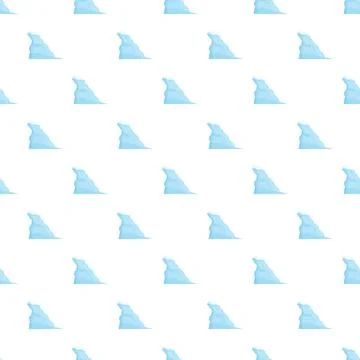 Seamless iceberg pattern creating winter arctic background Illustrazione stock