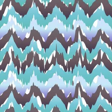 Seamless Ikat Chevron Background Pattern blue vector cool freshly 스톡 일러스트