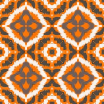 Seamless Ikat ethnic traditional pattern geometric abstract folklore orname.. Stock Illustration