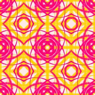 Seamless ikat pattern background Stock Illustration