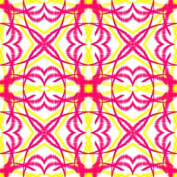 Seamless ikat pattern Stock Illustration