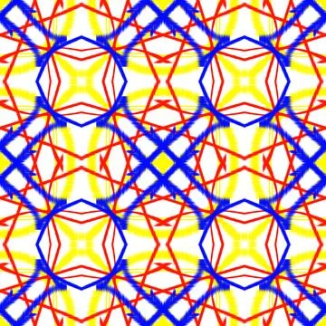 Seamless ikat pattern Stock Illustration