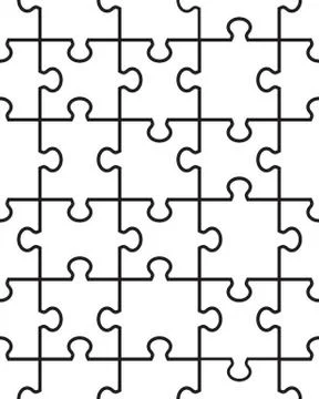 Seamless illustration of  puzzle Stock Illustration