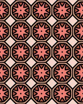 Seamless illustration of tile pattern for background or wallpaper Stock Illustration