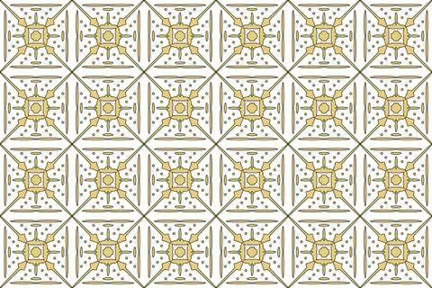 Seamless image of the elements gold color. Stock Illustration