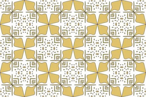 Seamless image of the elements gold color. Stock Illustration