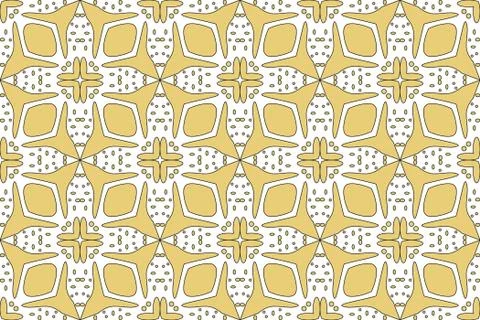 Seamless image of the elements gold color. Illustrazione stock