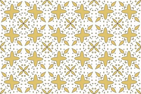 Seamless image of the elements gold color. Stock Illustration