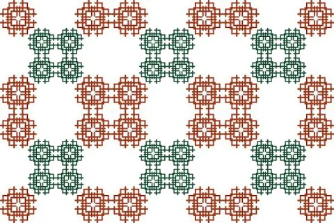 Seamless image of the elements goldline interlacing. Stock Illustration