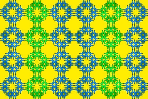 Seamless image of the elements green, blue, yellow  color Illustrazione stock