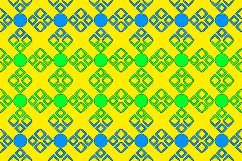 Seamless image of the elements green, blue, yellow  color Stock Illustration