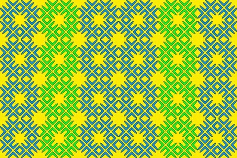 Seamless image of the elements green, blue, yellow  color Illustrazione stock