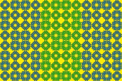 Seamless image of the elements green, blue, yellow  color Stock Illustration