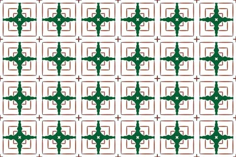 Seamless image of the elements orange and green color. Stock Illustration