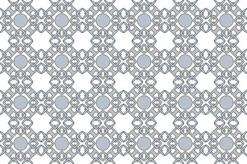 Seamless image of the elements silver color. Stock Illustration