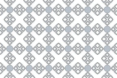 Seamless image of the elements silver color. Stock Illustration