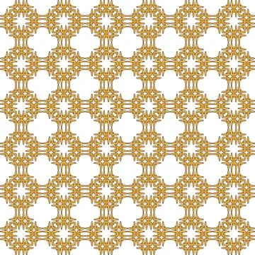 Seamless image of the elements yellow gold color. Stock Illustration