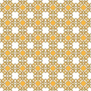 Seamless image of the elements yellow gold color. Stock Illustration