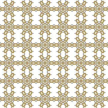 Seamless image of the elements yellow gold and silver color. Stock Illustration