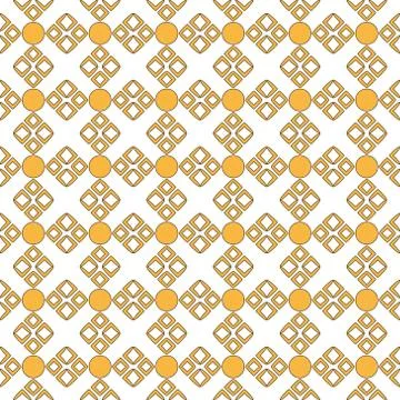 Seamless image of the elements yellow gold color. Stock Illustration