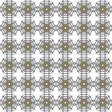 Seamless image of the elements yellow gold and silver color. Illustrazione stock