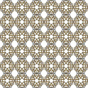 Seamless image of the elements yellow gold and silver color. Stock Illustration