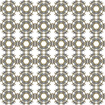 Seamless image of the elements yellow gold and silver color. Stock Illustration