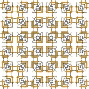 Seamless image of the elements yellow gold and silver color. Illustrazione stock