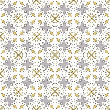 Seamless image of the elements yellow gold and silver color Stock Illustration