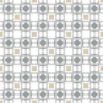 Seamless image of the elements yellow gold and silver color Illustrazione stock