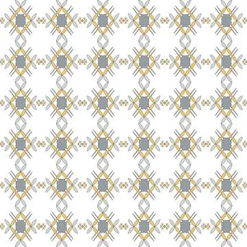 Seamless image of the elements yellow gold and silver color Illustrazione stock