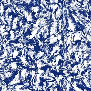 Seamless indigo mottled texture. Blue woven boro cotton dyed effect background Stock Illustration