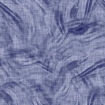 Seamless indigo mottled texture. Blue woven boro cotton dyed effect background Stock Illustration
