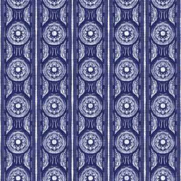 Seamless indigo washed stripe texture. Blue woven boro linen cotton dyed effect Stock Illustration