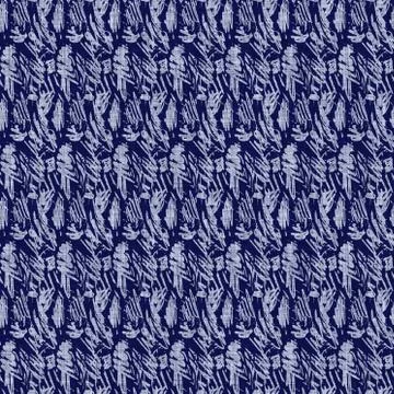 Seamless indigo washed stripe texture. Blue woven boro linen cotton dyed effect Stock Illustration