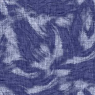 Seamless indigo washed stripe texture. Blue woven boro linen cotton dyed effect Stock Illustration