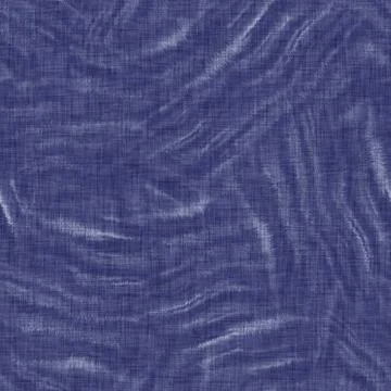 Seamless indigo washed stripe texture. Blue woven boro linen cotton dyed effect Stock Illustration